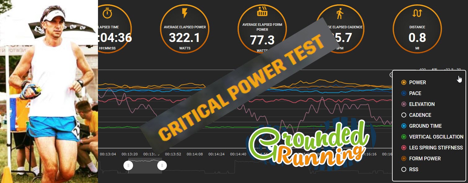 My first Power Test with Stryd