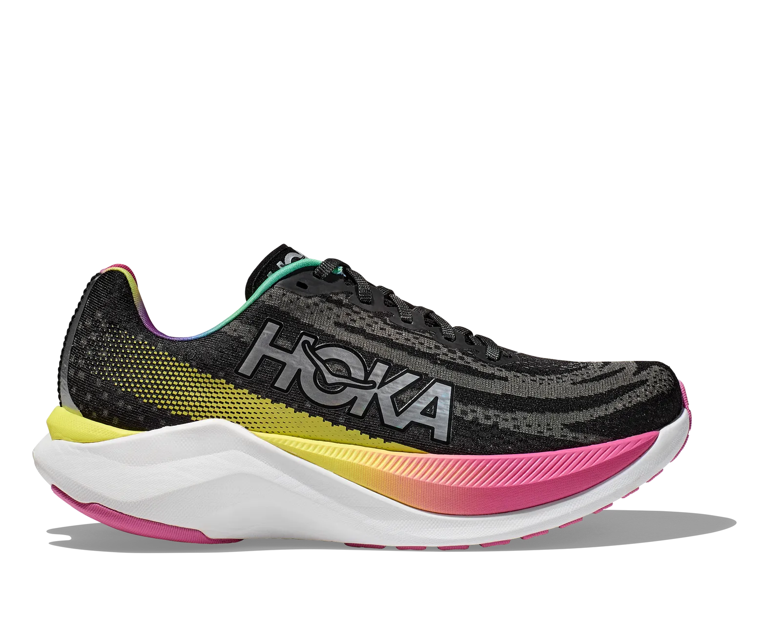 在庫一掃セール HOKA Women's Mach X Black/Silver スパイク・シューズ